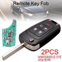 2ชิ้น315MHz 5ปุ่ม Kunci Remote Mobil Fob พร้อม ID46ชิปสำหรับ Chevrolet GM