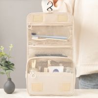 【LZ】✾✢  Saco cosmético dobrável à prova dwaterproof água mulheres simples maquiagem sacos de higiene pessoal organizador de armazenamento de viagem pendurado saco de lavagem do banheiro neceser