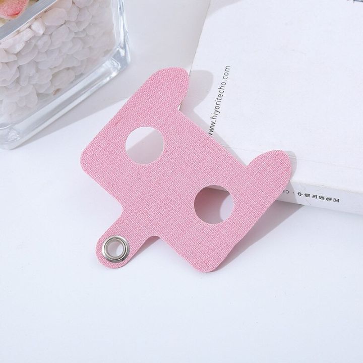 universal-mobile-phone-security-hook-card-cat-eye-shaped-gasket-removable-adjustable-neck-cord-strap-clip-cord-anti-loss-patch