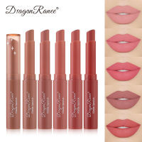 DRAGON RANEE 12สี Matte ลิปสติก Crayon ยาวนานกันน้ำและเหงื่อติดทนนานลิปสติกสีนู้ดเต้าเจี้ยวไม่ติดทนลิปสติกที่เลือน