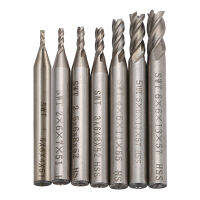 7Pcs Carbide End Mill HSS 4ขลุ่ย1.5มม.-6มม. เส้นผ่านศูนย์กลาง Milling Cutter Straight Shank Router Bit ชุดเครื่องมือ CNC