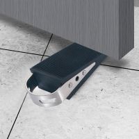 2pcs 304 Stainless steel door stopper Catch Floor Nail-free Door Holders wear-resistant anti-slip door stop  windproof rubber Door Hardware Locks