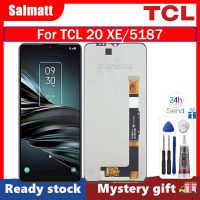 Salmatt หน้าจอแสดงผล LCD สำหรับ TCL 20 Xe/ 5187หน้าจอ LCD ของแท้สำหรับ TCL 20 XE 5187ตัวแสดงอ่านแอลซีดีชุดดิจิไทเซอร์หน้าจอสัมผัสสำหรับ5187ชิ้นส่วนสำหรับ TCL 20 XE