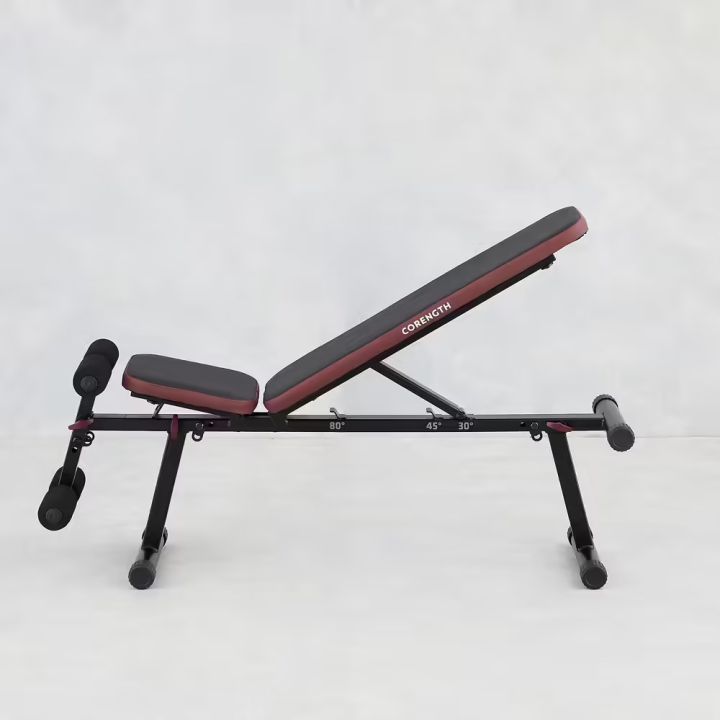 พร้อมส่ง-ม้านั่งสำหรับเวทเทรนนิ่งหน้าท้องแบบเอียงขึ้นเอียงลงชนิดพับได้-fold-down-incline-weights-bench-with-leg-bar