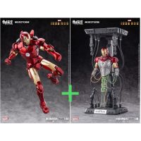 [E-Model: โมจีนสิขสิทธิ์แท้] 1/9 IRON MAN MK3 (Deluxe) + Half Body Contruction + Repair Base **กล่องไม่คม