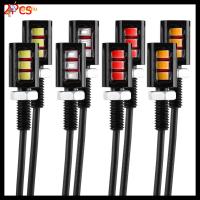 QIUQIU 2Pcs หลอดไฟ สกรู 12V ป้ายทะเบียน โคมไฟ ไฟรถจักรยานยนต์รถยนต์ 3 LED