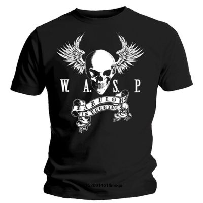 t shirt Mens T-Shirt Wasp Skull Cotton Short Sleeve T Shirt  IOB9
