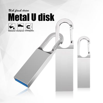 【CW】 metal USB flash drive 64GB 32GB pen drive pendrive флешка High Speed memoria disk cel USB stick gift Custom logo