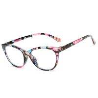 Fashion Cat Eye Reading Glasses Women Anti Blue Light Computer Presbyopic Eyeglasses Diopter 1.0 1.5 2.0 2.5 3.0 3.5 4.0