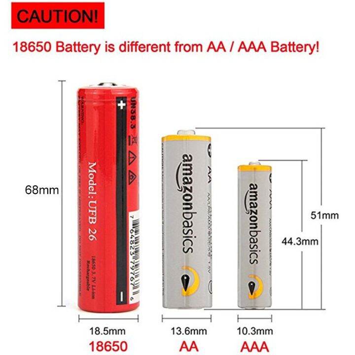 ถ่านชาร์จ-ultrafire-18650-battery-3-7v-4200-mah-ไฟเต็ม-ราคาสุดคุ้ม-แบตเตอรี่ลิเธียมไอออนแบบชาร์จไฟได้-ราคาถูก-1pcs