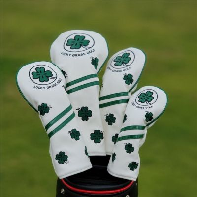 2023┅ Clovers lucky grass golf clubs set of rod head ball head cap set case leather waterproof wooden set