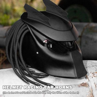 2Pcs Helmet Racing Ear Horns Motorcycle Helmet Horns Punk Style Scooter Motorbike Helmet Horn Motorcycle Accessories