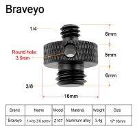 สกรูแปลง1/4เป็น3/8นิ้วสกรูกล้อง SLR ขาตั้งแพร่ภาพขาตั้งกล้องอุปกรณ์ถ่ายภาพหัวบอลอุปกรณ์เสริมสำหรับ Gopro