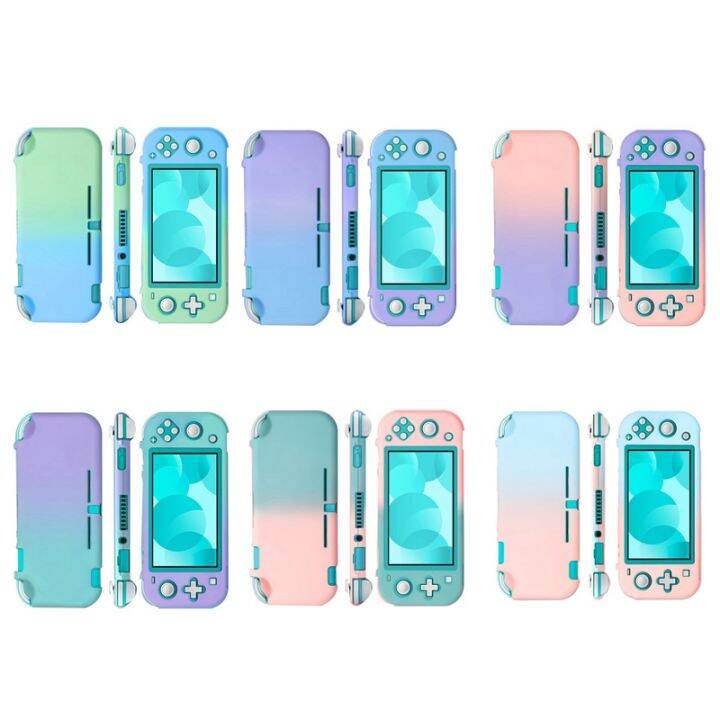 switch-lite-protective-case-shell-colorful-cute-hard-back-cover-skin-game-console-accessories