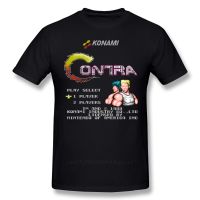 Contra T Shirt Contra T-Shirt Short Sleeve Classic Tee Shirt Funny Graphic Cotton Mens Tshirt