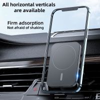 Newest 15W magnetic car wireless charger Phone Holder Mount Auto Clamping Air Vent fast charging for iphone 12 13 14 pro max