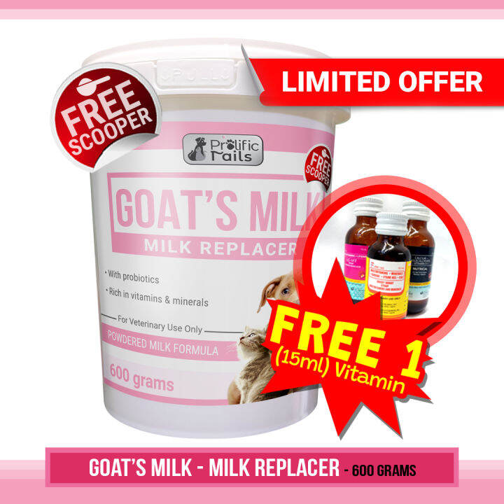 600g Goat’s Milk Milk Replacer with probiotics, rich in vitamins