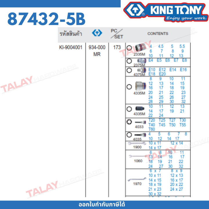 kingtony-ชุดตู้เครื่องมือช่าง-kingtony-รุ่น-932-011mr-พร้อมอุปกรณ์-100-ชิ้น