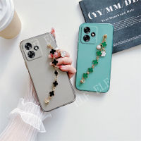 2023ใหม่แฟชั่นเคส TPU เนื้อนิ่มโปร่งใส Realme C51กล้องเคสโทรศัพท์ซิลิโคนสำหรับ Realme C53 C55 C51 NFC กันกระแทกฝาครอบโทรศัพท์ Realmec53 NFC พร้อมสายรัดข้อมือ