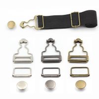 【YF】 2Pcs/Set Suspenders Buckle Fastener Rivets Brace Clips Metal Button Overalls Jeans Pants For Handmake Sewing Hardware Access