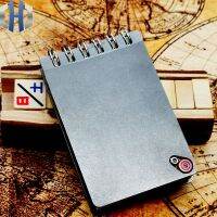 Titanium Alloy Tactical Notebook กลางแจ้งโน๊คเเพดธุรกิจหนังสือห้องเรียนโน้ตบุ๊ค