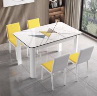 ชุดโต๊ะอาหารพร้อมเก้าอี้ 4 ที่นั่ง  โต๊ะอาหาร Dining Table Set with 4 ชุดโต๊ะไม้พร้อมเก้าอี้ โต๊ะ โต๊ะกินข้าว โต๊ะกลาง ชุดโต๊ะกินข้าว โต๊ะกินข้า