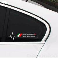 2pcs/lot car window sticker for fiat 500 500C 500X 500L