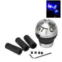 รถบรรทุกรถยนต์ GT ไฟ LED สีฟ้าเกียร์ธรรมดาเกียร์ Shift Knob Kit Shifter Lever