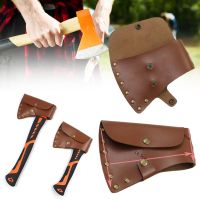 【2023】2 Styles Camping Blade Case Tool Cover Camping Accessories Axe Head Sheath Holster Axe Head Cover Leather Axe Case