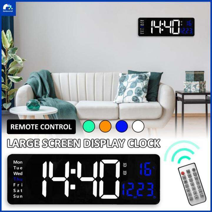 LED Digital Wall Clock for Classroom Gym 16Inch LED Digital Wall Clock