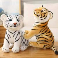 Real Life Plush Tiger Doll Toys For Children Cute Stuffed Animals Toy Present Good Quality Standing Decoration