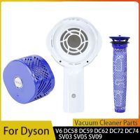 อะไหล่ตัวกรอง HEPA และฝาครอบมอเตอร์ด้านหลังสำหรับ Dyson V6 DC58 DC59 DC62 DC61 DC74อุปกรณ์เสริมแท่งดูดฝุ่นทำความสะอาดไร้สาย