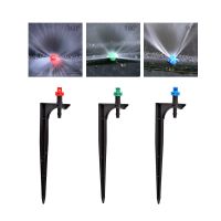 90/180/360 Degree Misting Nozzle 13cm Stake 1/4 39; 39; Barb Inserting Ground Garden Irrigation Sprinkler Drip Sprayer 20Pcs