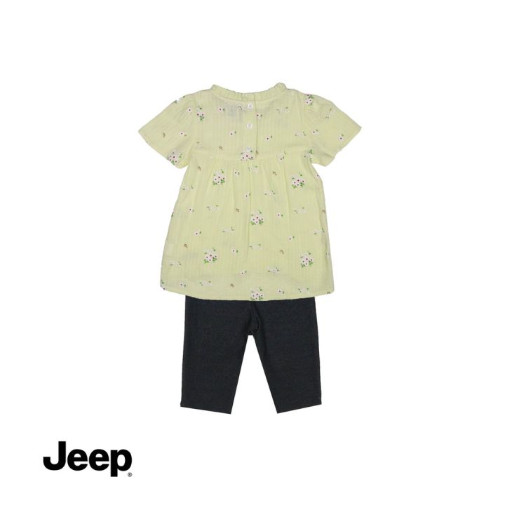 jeep-baby-girl-2-in-1-เสื้อเบลาส์-แขนสั้น-และชุดขายาว-สําหรับเด็กผู้หญิง-772442-770126-br