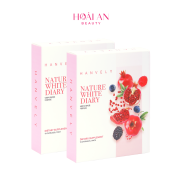 Combo 2 hộp 10 viên uống trắng da, giảm nám Hanvely Nature White Dairy