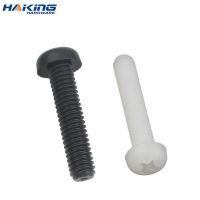 【CW】 10/ 20/ 50pcs Black White Nylon Plastic Phillips Pan Head Cross Round Screw Bolt M2 M2.5 M3 M4 M5 M6 M8 length 4 50mm