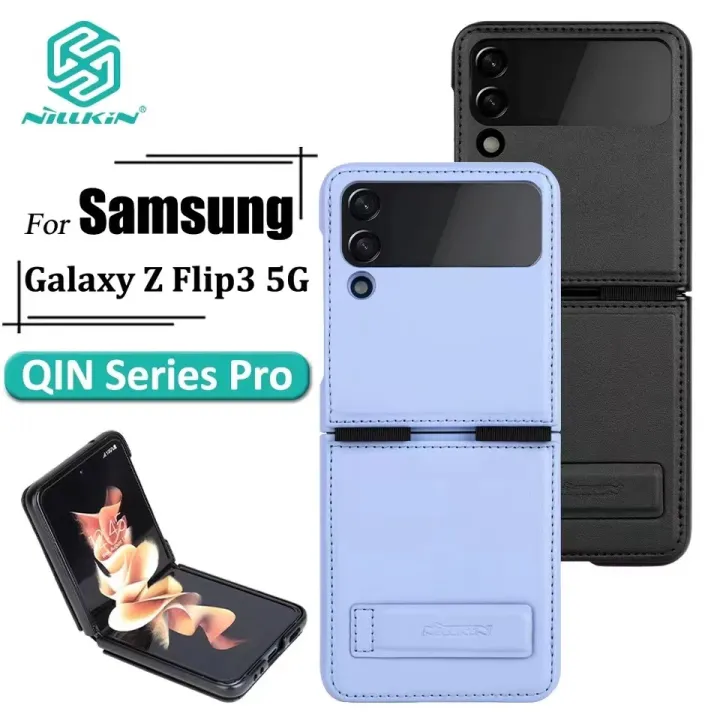 SAMSUNG Z FLIP 3 / Z FLIP 4 Case NILLKIN QIN PRO Premium Leather Case