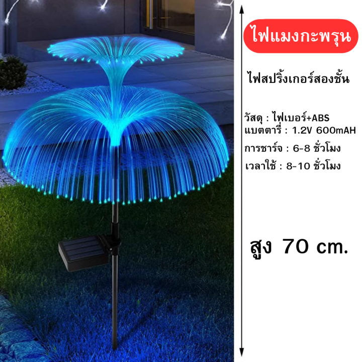 ไฟแมงกะพรุน-พลังงานแสงอาทิตย์สองชั้นไฟ-led-7สี-ip65กันน้ำ5-w-1-2v-โคมไฟสไตล์วินเทจเครื่องตกแต่งภายนอกสำหรับสนามหญ้า