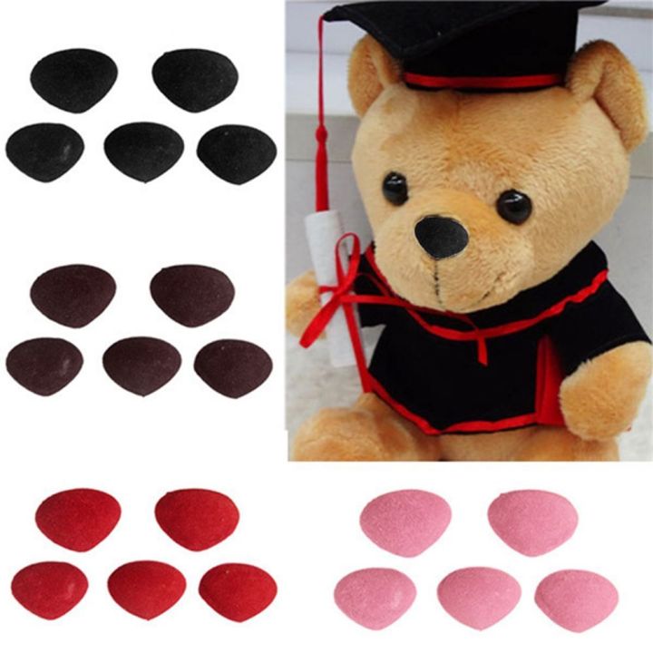tjmeigui-อุปกรณ์เสริมสำหรับตุ๊กตาจมูกสามเหลี่ยมพลาสติกกำมะหยี่เพื่อความปลอดภัย1214มม-10ชิ้น-ถุงอุปกรณ์เสริมกระดุมรูปหมี