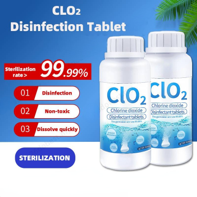 เม็ดคลอรีนไดออกไซด์ Healthy Clo2 เม็ดเคมีฆ่าเชื้อแบคทีเรีย Tabletten 99% Sterilization Chlorine Dioxide Tablets Healthy Clo2 Bactericidal Chemical Tablets Tabletten 99%