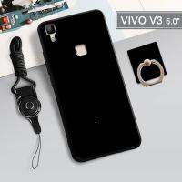 สำหรับ Vivo V3 360 ° ป้องกันโทรศัพท์เคสซิลิโคนกันกระแทกเคสโทรศัพท์เคสโทรศัพท์สำหรับ Vivo V3,VIVO เคสโทรศัพท์ฟรี Lanyard ที่วางที่ตั้งแหวน