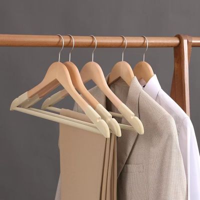J05ไม่ลื่นชั้นวางเสื้อผ้ากำมะหยี่ไหล่เสื้อผ้าสำหรับจัดระเบียบตู้ไม้แขวนเสื้อ