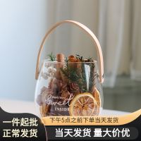 [COD] Meimuer diy fire-free aromatherapy leather hand-held glass thousand-layer gold lemon cinnamon dried flower