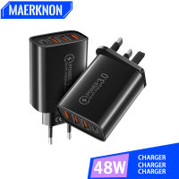 PD 48W USB Charger Type C เครื่องชาร์จศัพท์มือถือ Fast Charging Wall Adapter Quick Charge 3.0สำหรับ 14 Xiaomi Samsung