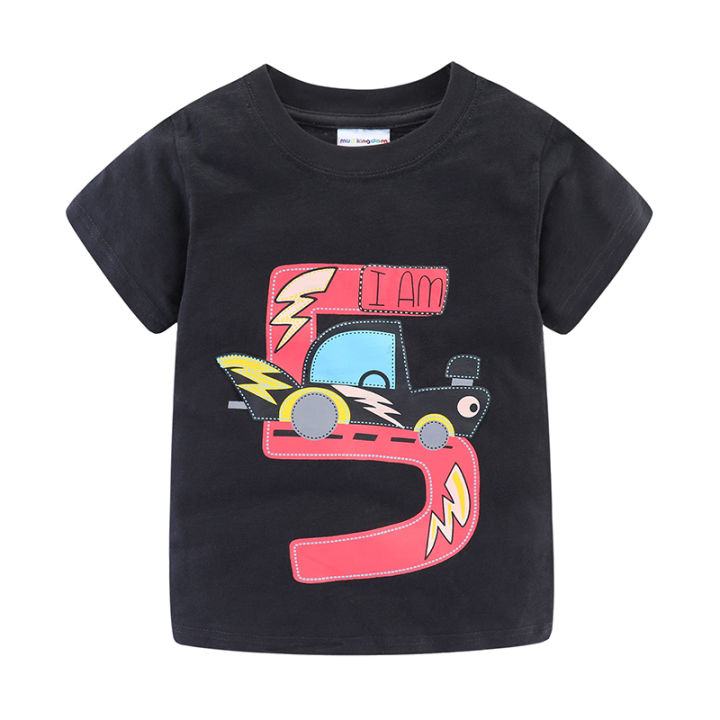 mudkingdom-boys-birthday-t-shirts-cute-cartoon-cars-number-printing-cotton-short-sleeve-tops-for-kids-clothes-party-clothing