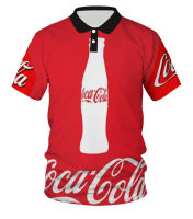 Coca-Cola Coke Cool Red Hiphop 3D Print Women Men Summer Polo Casual Poloshirt 04（Contact the seller, free customization）