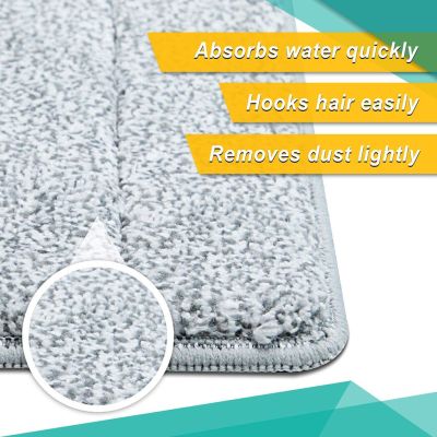BOOMJOY Microfiber Replacement Squeeze Flat Mop Cleaning Pads (1 Pcs)