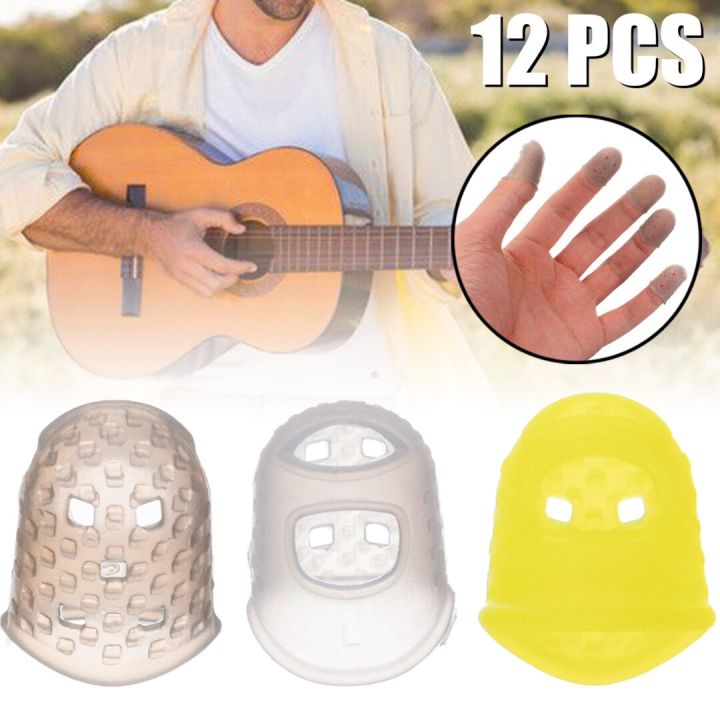 12pcs-set-silicone-finger-guards-guitar-fingertip-protectors-for-ukulele-guitar-against-the-press-finger-ballad-guitar-parts