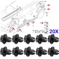 แผงแถบติดขอบประตูกันชน20x คลิปตัดโป่งล้อกันชนสำหรับรถมินิ E81 Bmw E82 E83 F52 F45 F46 F48 F49 F39 X1 7130702966