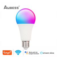 1Pcs Aubess Smart Wifi Led Lamp Bulb Dimming Light Bulb 11W RGBCW Smart LED Light Voice Control Work With Alexa Home